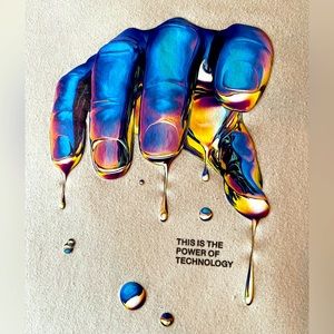 Shein T-Shirt “This Is The Power of Technology” Reaching Hand